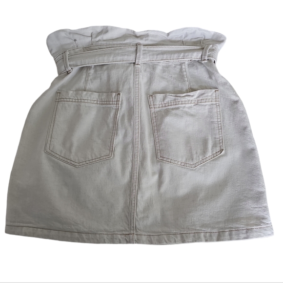 Free People Beige High Waist Mini Skirt size 10 - Picture 2 of 6